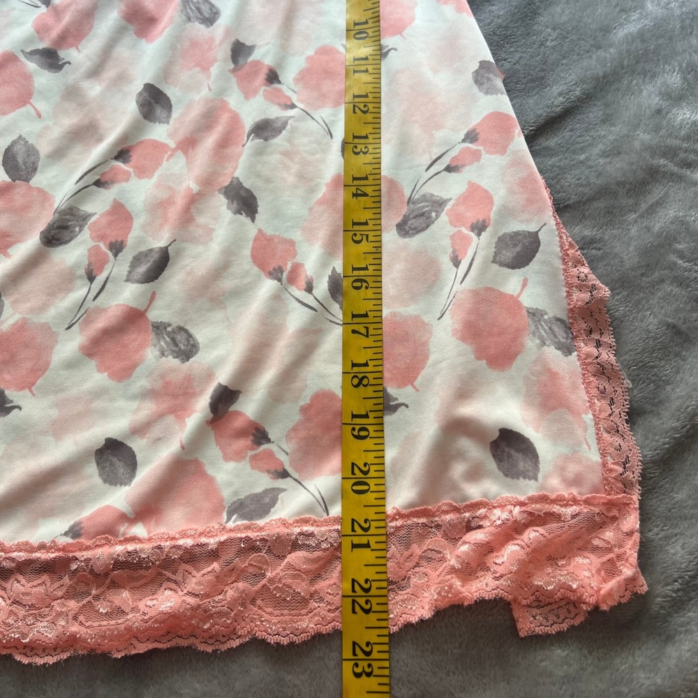 Marilyn Monroe Floral Lace Chemise Nightgown Pink White Underwire XL Sleeptime - Picture 7 of 8